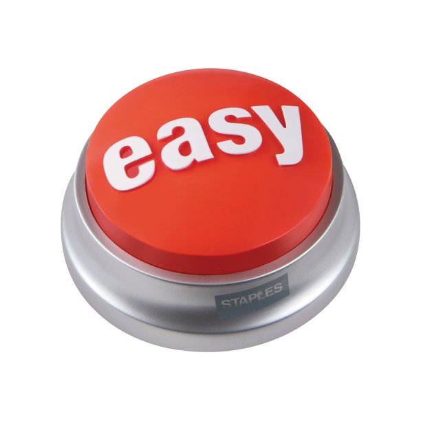 Staples Easy Button Paperweight