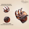 thumbnail image 3 of Parcelona French Classic Large Pony Celluloid Jaw Hair Claw for Women and Girls (Shell), 3 of 47