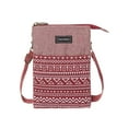 thumbnail image 2 of LAVA Small Crossbody Purse for Women Men Canvas Cell Phone Wallet Bags with Adjustable Shoulder Strap (Red), 2 of 11