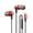 Red, variant on Ergonomic Type C Corded Headphones 120cm Anti Tangling Cord and Clear Sound Metal Stereoed Tuning