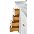 thumbnail image 4 of Ancerre Designs Adeline 60" Farmhouse Wood Bathroom Vanity Set in White, 4 of 6