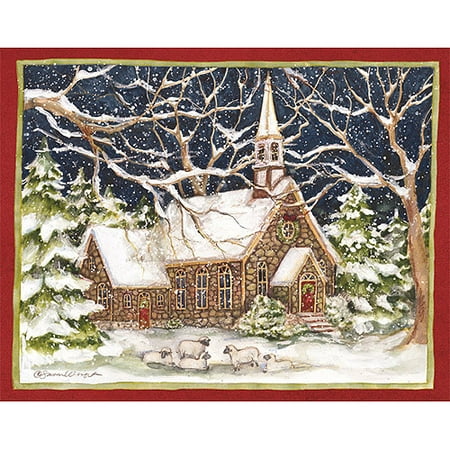 Lang Stone Church Boxed Christmas Cards - Walmart.com