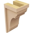 thumbnail image 5 of 5"W x 5"D x 10"H Wide Bryant Rough Cedar Woodgrain TimberThane Corbel, Primed Tan, 5 of 6