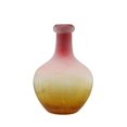 thumbnail image 2 of Northlight 12.25" Crackled Frosted Hand Blown Glass Vase - Blue/Brown, 2 of 3