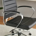 thumbnail image 3 of LUXMOD Home Office Chair PU Leather High Back Executive Desk Chair Black, 3 of 8
