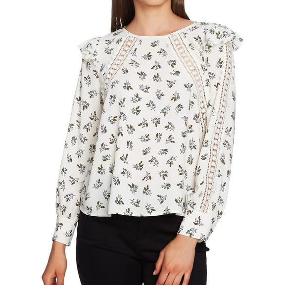 1.STATE Womens Lavender Fields Peasant Blouse, Multicoloured, Small