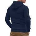 thumbnail image 4 of Yiaimeir Mens Casual Hooded Pullover Lightweight Knit Long Sleeve Drawstring Hoodie Soft Breathable Sweatshirt for Everyday Wear, 4 of 7