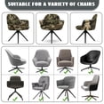 thumbnail image 6 of Xoenoiee Hunting Camo Print Stretch Back Dining Chair Covers with Armrest Accent Chair Cover Slipcover with Arm, Washable Upholstered Arm Dining Chair Protector for Dining Living Room, 6 of 7