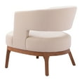 thumbnail image 5 of Penryn Accent Chair Beige Accent Chair, Modern Style, Comfy and durable polyester fabric, Solid Ash Wood, Indoor Living, 5 of 5