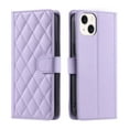 thumbnail image 2 of for iPhone 15 Wallet Case, Premium PU Leather Magnetic Flip Folio Case with Wrist Strap Credit Card Holder for Women Men Crossbody Strap Phone Case Cover for iPhone 15, Purple, 2 of 9