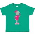 thumbnail image 3 of Inktastic Cute Robot, Girl Robot, Pink Robot with Ribbon Girls Toddler T-Shirt, 3 of 5