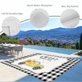 thumbnail image 3 of Yellow Truck Outdoor Rug for Patio/Deck/Porch, Non-Slip Large Area Rug 5 x 7 Ft, Spring Bees Honey Daisy Black Lattices Indoor Outdoor Rugs Washable Area Rugs, Reversible Camping Rug Carpet Runner, 3 of 8