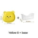 thumbnail image 2 of 8pcs Bear Snack Plates Set,Anti-Drop Small Plates for Household Use,A, 2 of 5
