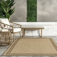 thumbnail image 5 of nuLOOM Rasha Classic Border Indoor/Outdoor Area Rug, 5' x 8', Beige, 5 of 9