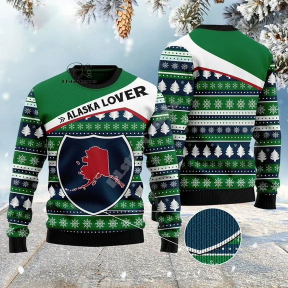 Christmas Ugly Knitted Sweater Xmas Santa Claus Animal Colorful Tattoo Retro Unisex 3DPrint Funny Harajuku Casual Long Sleeves 9 (Sweater,S)