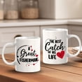 thumbnail image 4 of Designs ByLITA A Great Fisherman The Best Catch Of His Life 11oz Plastic Coffee Mug (2 Pack) | Cute Matching Couple Coffee Cups, 4 of 6