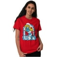 thumbnail image 3 of Smurfette Cartoon American Cutie USA Women Plus Size Graphic Tee Tees Brisco Brands 3X, 3 of 5