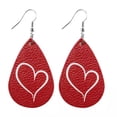 thumbnail image 2 of Minnieouse Pendientes Cuero Labio Oreja Cuelga En forma de corazón Joyería hueca Adornos de aretes Favores de fiesta Regalo de San Valentín Boda Ropa, zapatos y accesorios Miscelánea tipo 12 Minnieouse AP010115-11, 2 of 6