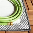thumbnail image 4 of SAFAVIEH Cabana Tylar Diamond Indoor/Outdoor Area Rug, Ivory/Black, 5'1" x 7'6", 4 of 14