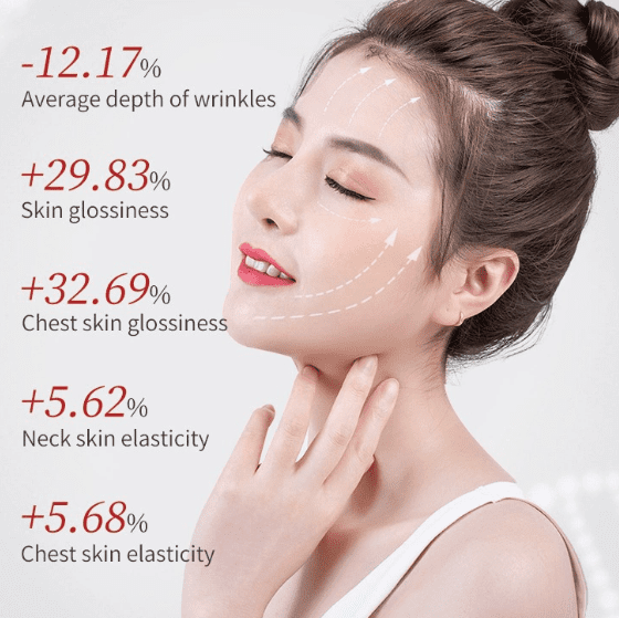 Photon Neck Beauty Device with LED & Infrared Light - Anti-Wrinkle Neck Massager for Skin Rejuvenation