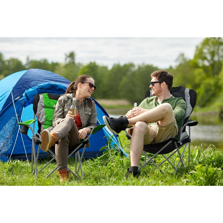 Comfortable camping chairs with footrest new arrivals