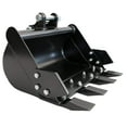 thumbnail image 6 of 500MM Narrow Bucket. For 1-2 Ton Mini Excavator Attachment Teeth Bucket, 6 of 10