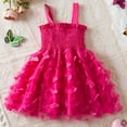thumbnail image 2 of Toddler Butterfly Tutu Dress Princess Girl Wedding Pageant Birthday Party Dress, 2 of 6