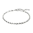 thumbnail image 2 of Xinyolin Women's Bracelet - Twisted Water Wave, Adjustable with Extended Length, Polished Lightweight Wrist Jewelry, 2 of 7