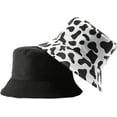 thumbnail image 2 of CoCopeaunts Cow Bucket Hat for Men Outdoor Sports Leisure Cotton Bucket Cap for Women Sun Protection Double Sided Wear Basin Hat, 2 of 8