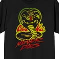thumbnail image 6 of Cobra Kai Never Dies Adult Black Crew Neck Short Sleeve T-shirt-XS, 6 of 7