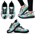 thumbnail image 1 of Zapatillas cómodas de marca con diseño de gatito/gato negro de dibujos animados, zapatillas blancas con cordones, zapatillas casuales planas para mujer, 1 of 6