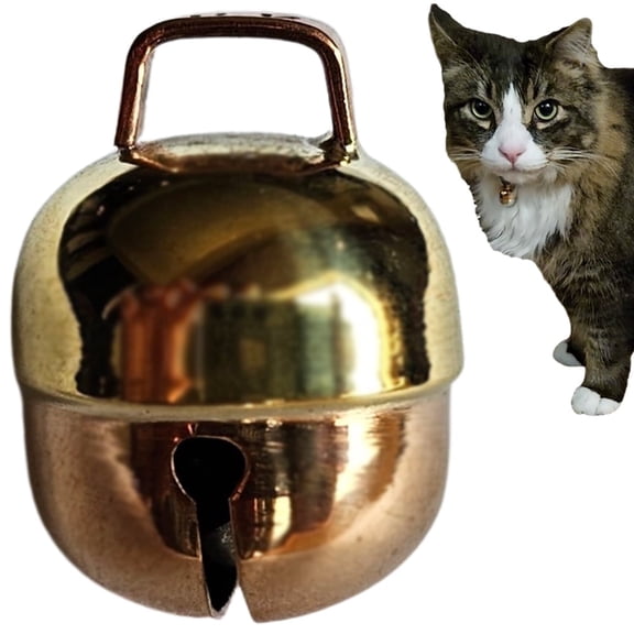 CatBib Premium Cat Bell – Brass, Copper, Loud, Bird Saving, and Collar Compatible