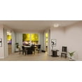 thumbnail image 3 of Quoizel Renzo 2-Light Matte Black Semi-Flush Mount, 3 of 10