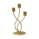 thumbnail image 3 of Candelabro de 3 brazos Macarena Candelero adorno de vela centro de mesa decoración del hogar Oro, 3 of 8