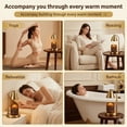 thumbnail image 3 of RideHaven Candle Warmer Lamp, 2/4/8H Timer, 4-Level Dimming, Wood Base, 3 of 8