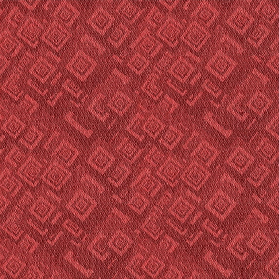 Ahgly Company Indoor Square Patterned Love Red Area Rugs, 5' Square