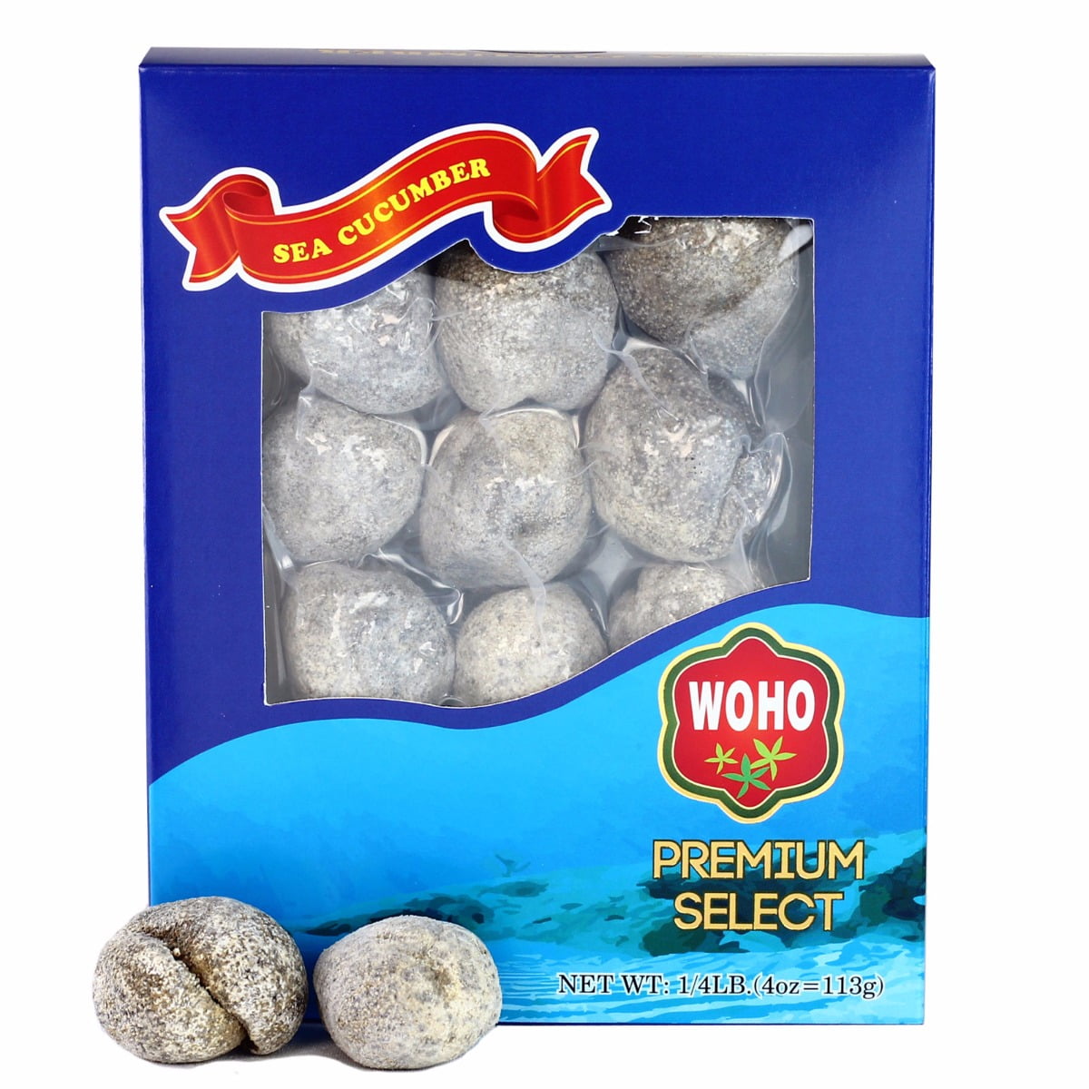 Natural Sun Dried Wild Caught Round Sea Cucumber Large 4oz. Walmart
