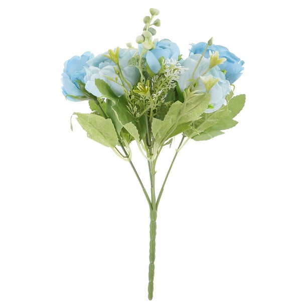 KAKOWELY Ramo de flores de peonía artificial Flores de peonía de seda Simulación de boda Flores de peonía
