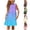 Sky Blue, variant on Gunia Girls Summer Dress Sleeveless A Line Stretchy Comfort Round Neck Casual With Gradient Print Beach Outdoor Activities Sundress For Toddler Kids Youth Sky Blue Dress For Girls 18M-14Y