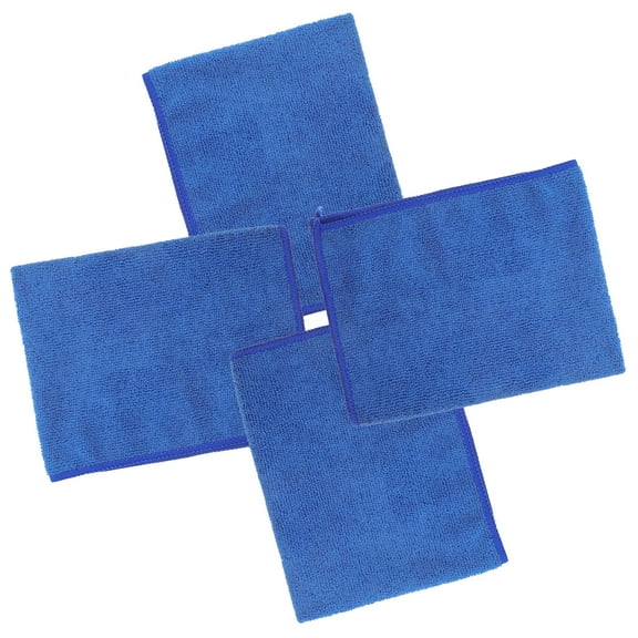 HEATSHAKING 4Pcs High-grade Material Dish Towels Blue for Kitchen and Bathroom 14.93X11.40X0.20in