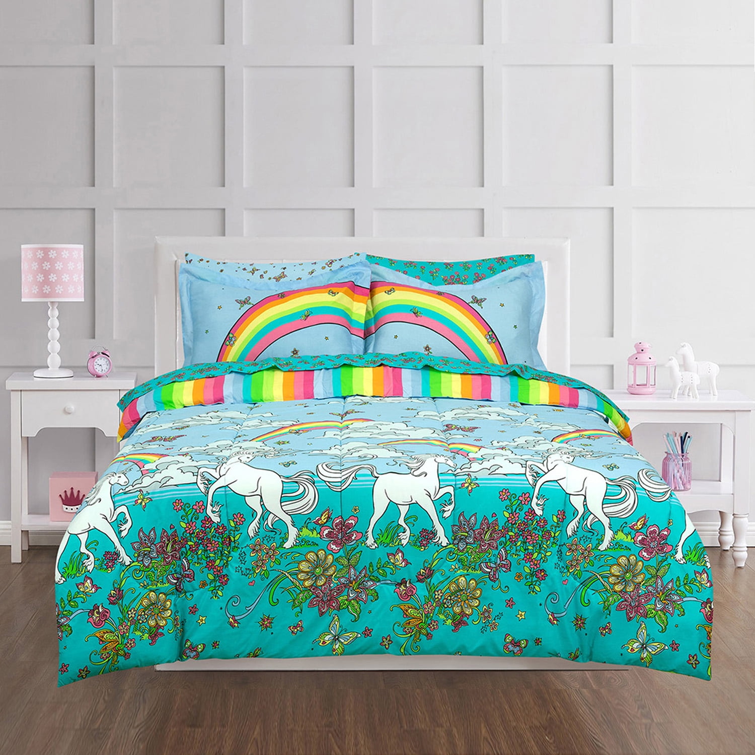 Doll House Children Bedding Set In colourful Elephant Fabric