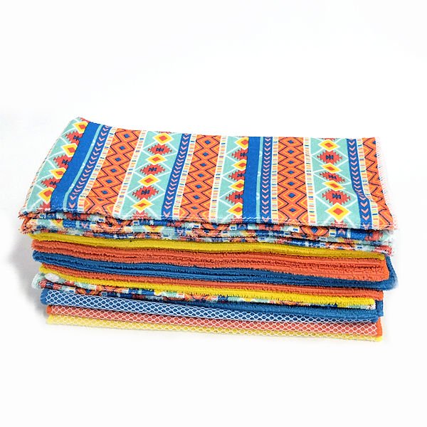 Gold Coast Embroidered Citrus & Fruit Kitchen Towels, Set of 15