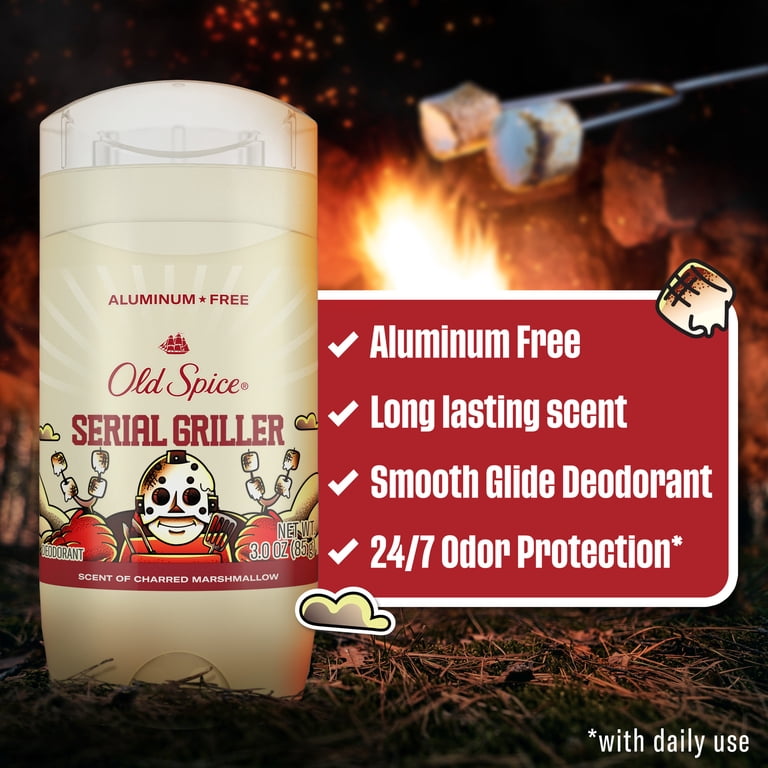Old Spice Men's Deodorant, Serial Griller, Aluminum Free, 3oz