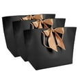 thumbnail image 2 of Paper Gift Bags,10pcs Black Paper Souvenir Paper Gift Bagswithhandles Packing Paper Bagswith Handle Ultra Responsive, 2 of 14