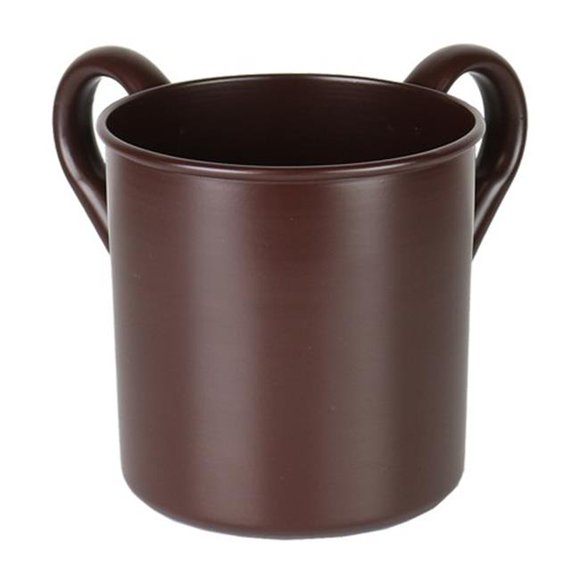 Netila 56875 Tasse de Lavage en Acier Inoxydable Marron Chocolat - 4.5 Po.