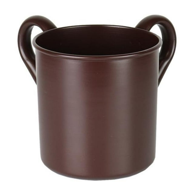 Netila 56875 Tasse de Lavage en Acier Inoxydable Marron Chocolat - 4.5 Po.