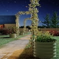 thumbnail image 6 of Riedhoff Vertical Gardening Arch Kit with 95" H Tall Metal Raised Beds for Vines,Flowers,Beige, 6 of 7