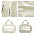 thumbnail image 3 of 1 Pc Bolsa de Maquillaje Grande y Conveniente para Mujeres para Vacaciones, Camping y Viajes de Negocios Beige-M, 3 of 4
