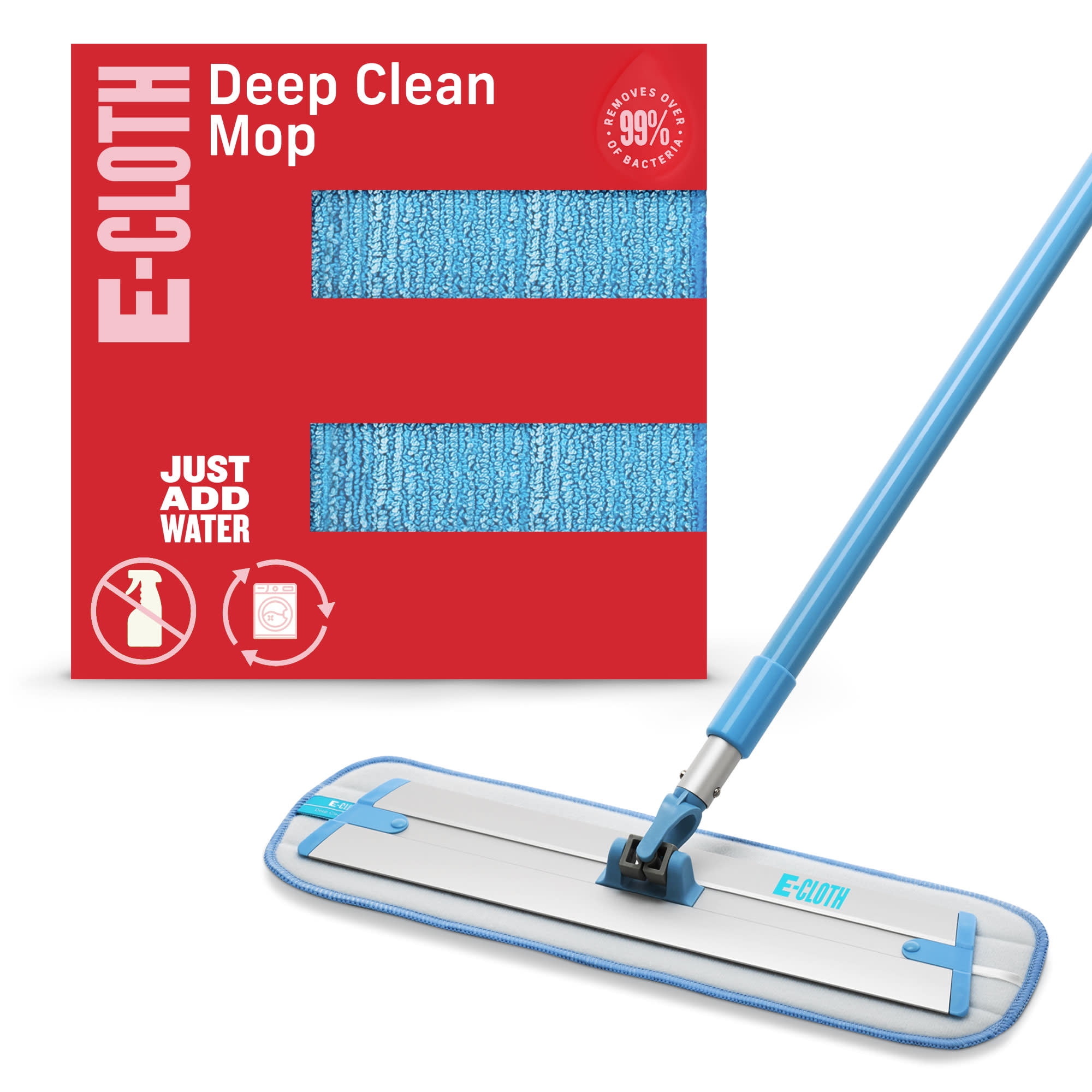 Reusable Mop For Floor Cleaning Microfiber Pad Cloth Replaceable 100% Polyester 