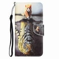 thumbnail image 2 of Allytech Wallet Case for Samsung Galaxy A03 Core, PU Leather Stand RFID Blocking Card Slot Wireless Charging Flip Book Cover TPU Shockproof Interior Case, Tiger, 2 of 5